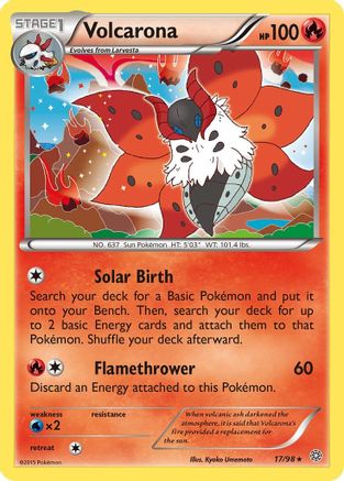 Volcarona (17) (17) 017 - Holofoil XY Ancient Origins - Holo Rare