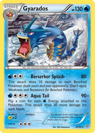 Gyarados (20) (20) 020 XY Ancient Origins - Rare