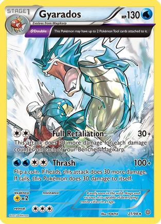 Gyarados (21) (21) 021 - Reverse Holofoil XY Ancient Origins - Holo Rare