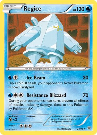 Regice 024 XY Ancient Origins - Rare