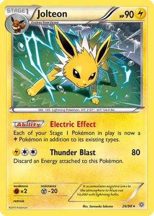 Jolteon 026 - Reverse Holofoil XY Ancient Origins - Holo Rare