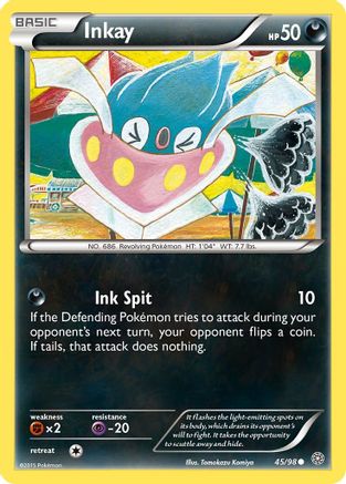 Inkay 045 - Reverse Holofoil XY Ancient Origins - Common