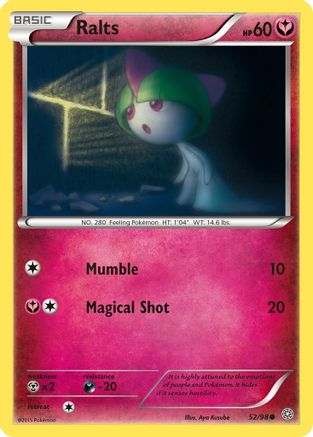 Ralts 052 - Reverse Holofoil XY Ancient Origins - Common