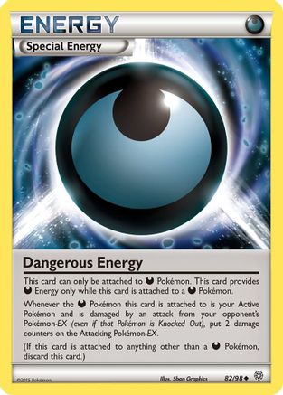 Dangerous Energy 082 - Reverse Holofoil XY Ancient Origins - Uncommon