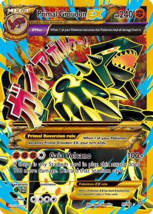 Primal Groudon EX (Shiny Full Art)/98 - Holofoil XY Ancient Origins - Ultra Rare