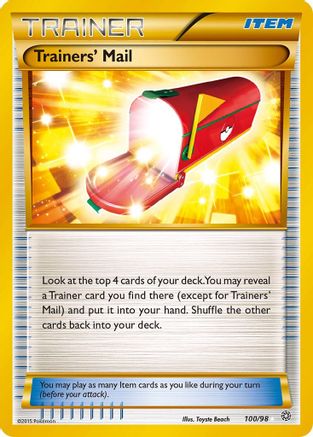 Trainers' Mail (Secret) 100 - Holofoil XY Ancient Origins - Secret Rare