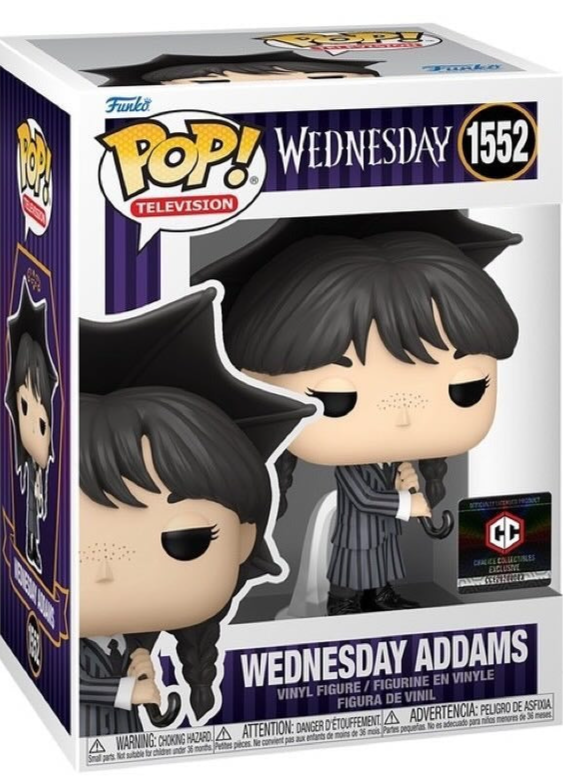 Funko Pop Television Wednesday Wednesday Addams with Umbrella 1552 Chalice Collectibles Exclusive PREORDER