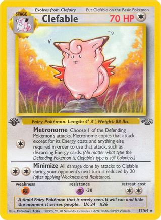 Clefable (17) (17) 017 - 1st Edition Jungle - Rare