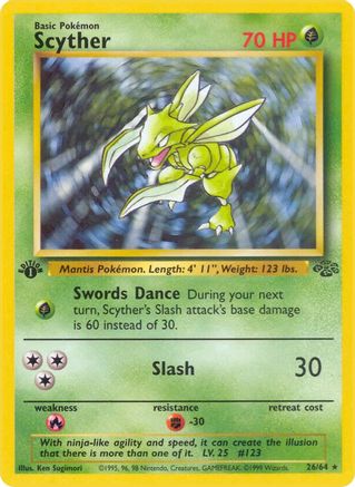 Scyther (26) (26) 026 - Unlimited Jungle - Rare
