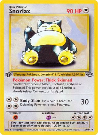 Snorlax (27) (27) 027 - Unlimited Jungle - Rare