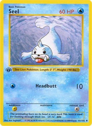 Seel 041 - 1st Edition Base Set Shadowless - Uncommon