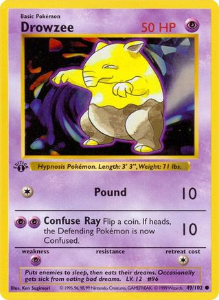Drowzee 049 - 1st Edition Base Set Shadowless - Common
