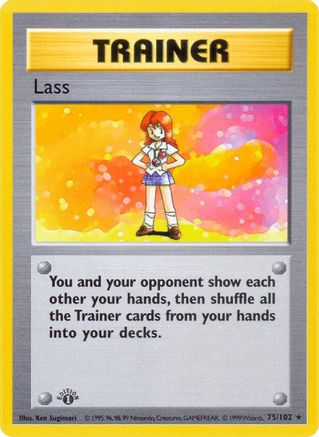 Lass 075 - 1st Edition Base Set Shadowless - Rare