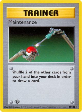 Maintenance 083 - Unlimited Base Set Shadowless - Uncommon