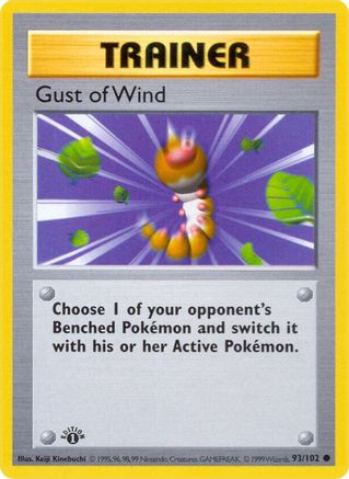Gust of Wind 093 - Unlimited Base Set Shadowless - Common