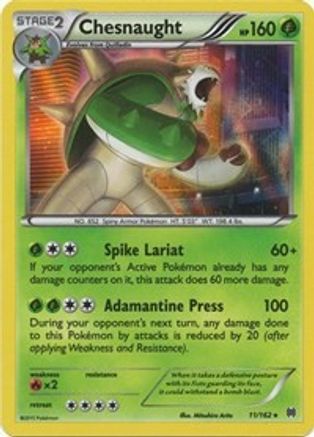 Chesnaught 011 - Reverse Holofoil XY BREAKthrough - Holo Rare