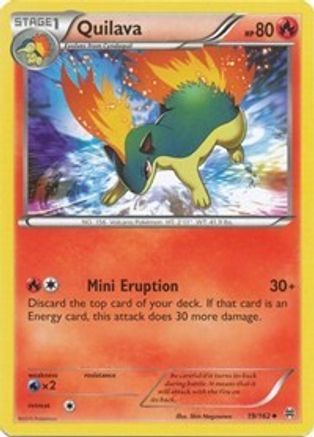 Quilava 019 - Reverse Holofoil XY BREAKthrough - Uncommon