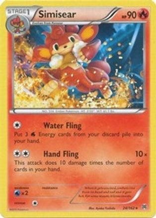 Simisear 024 - Reverse Holofoil XY BREAKthrough - Rare