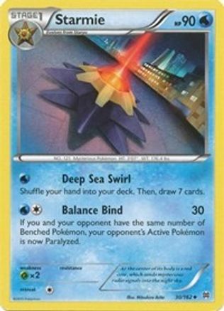Starmie 030 - Reverse Holofoil XY BREAKthrough - Uncommon