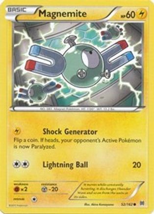 Magnemite (52) (52) 052 - Reverse Holofoil XY BREAKthrough - Common
