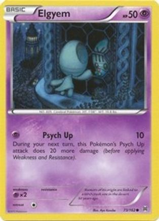 Elgyem 073/162 - Reverse Holofoil XY BREAKthrough - Common