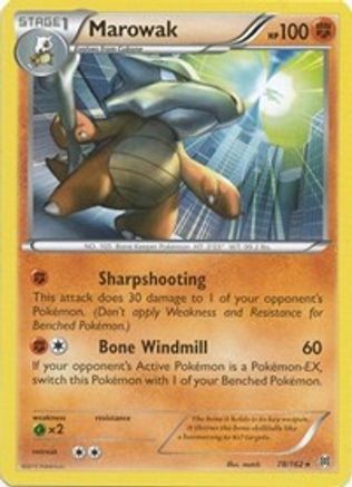 Marowak 078 - Reverse Holofoil XY BREAKthrough - Rare
