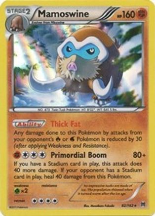 Mamoswine 082/162 - Reverse Holofoil XY BREAKthrough - Holo Rare