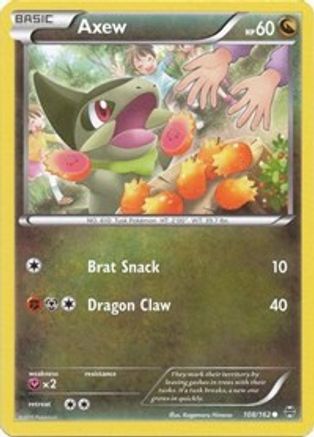 Axew (108) (108) 108/162 - Reverse Holofoil XY BREAKthrough - Common