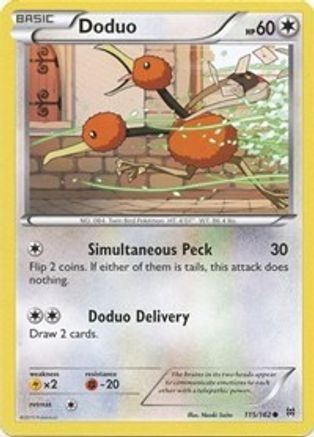 Doduo (115) (115) 115 - Reverse Holofoil XY BREAKthrough - Common