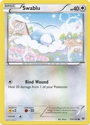 Swablu 124 - Reverse Holofoil XY BREAKthrough - Common