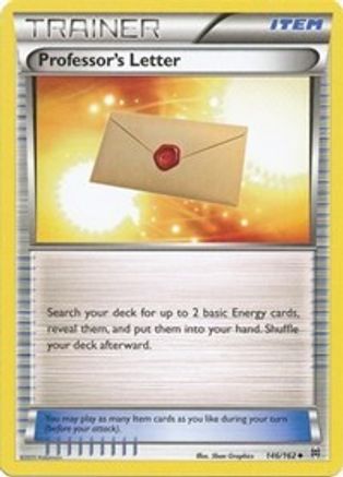 Professor's Letter 146 - Reverse Holofoil XY BREAKthrough - Uncommon