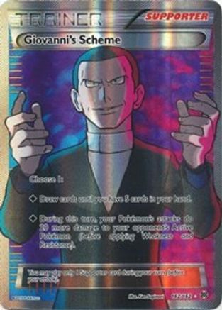 Giovanni's Scheme (Full Art) 162 - Holofoil XY BREAKthrough - Ultra Rare
