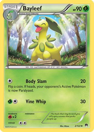 Bayleef 002 - Reverse Holofoil XY BREAKpoint - Uncommon