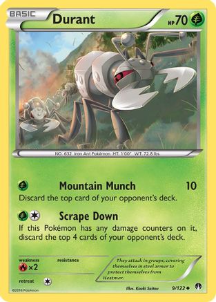 Durant - Reverse Holofoil XY BREAKpoint - Uncommon