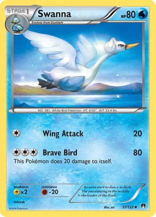Swanna - Reverse Holofoil XY BREAKpoint - Uncommon