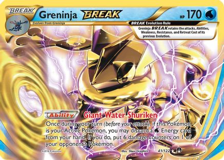 Greninja BREAK 041 - Holofoil XY BREAKpoint - Rare BREAK