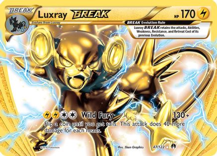 Luxray BREAK 047 - Holofoil XY BREAKpoint - Rare BREAK