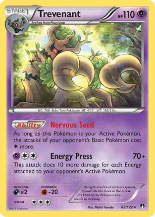 Trevenant XY BREAKpoint - Rare