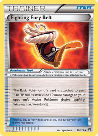 Fighting Fury Belt 099 - Reverse Holofoil XY BREAKpoint - Uncommon