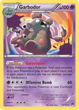 Garbodor 057 - Reverse Holofoil XY BREAKpoint - Holo Rare