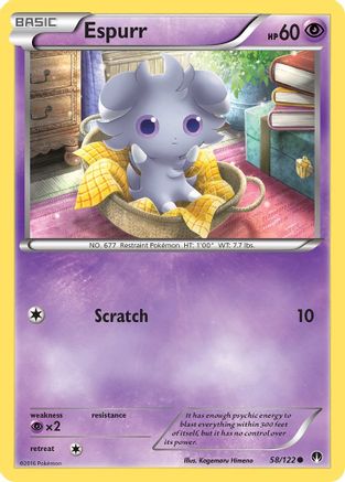 Espurr 058 - Reverse Holofoil XY BREAKpoint - Common