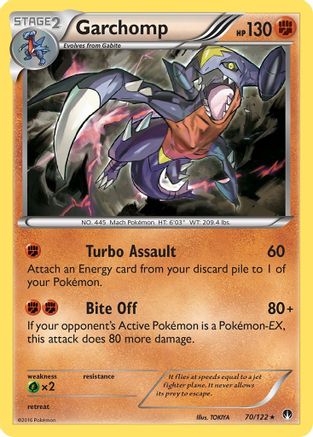 Garchomp 070 - Holofoil XY BREAKpoint - Holo Rare