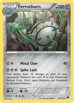Ferrothorn - Reverse Holofoil XY BREAKpoint - Rare