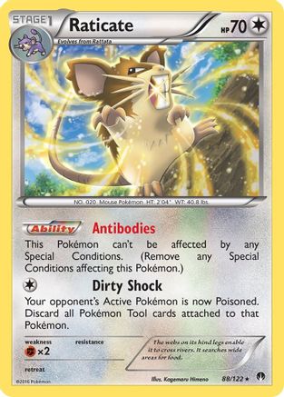 Raticate 088/122 XY BREAKpoint - Rare