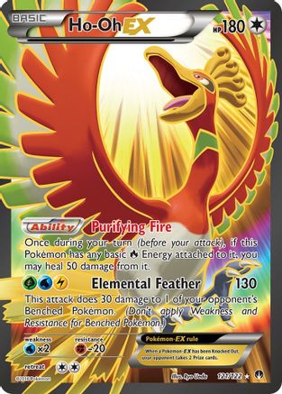 Ho-Oh EX (Full Art) 121 - Holofoil XY BREAKpoint - Ultra Rare