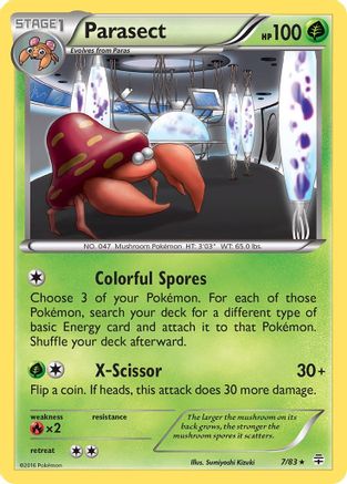 Parasect/83 - Reverse Holofoil Generations - Rare