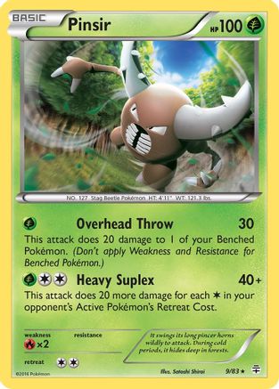 Pinsir/83 - Reverse Holofoil Generations - Rare