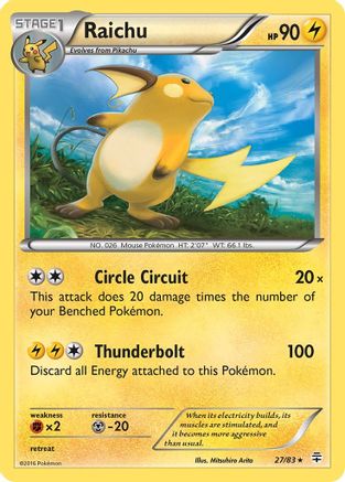Raichu 027 - Holofoil Generations - Holo Rare