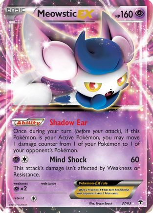 Meowstic EX 037 - Holofoil Generations - Ultra Rare