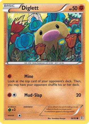 Diglett 038 - Reverse Holofoil Generations - Common